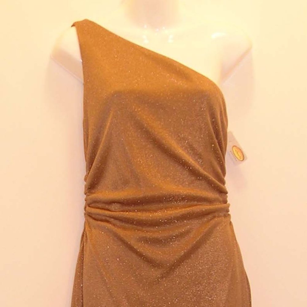 Talbots Petites Womens One Shoulder Dress Gown 10P NEW